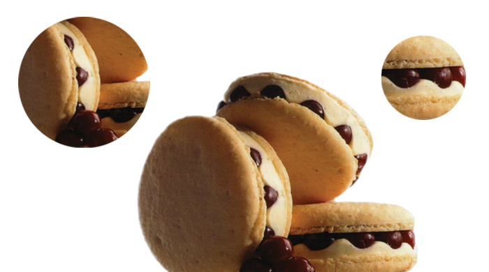 Macarons con Griottines